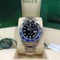 ROLEX ロレックス GMT マスター II シリーズ インターリング自動機械式ムーブメント 2 色の曜日表示デュアルタイムゾーンメンズ腕時計スイス時計 40mm ブルーダイヤルオイスタースチールケース