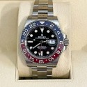 ROLEX ロレックス GMT マスター II シリーズ自動機械式ムーブメント日付表示/デュアルタイムゾーン/GMT メンズスイス時計 40mm ブラックダイヤルオイスタースチールストラップ