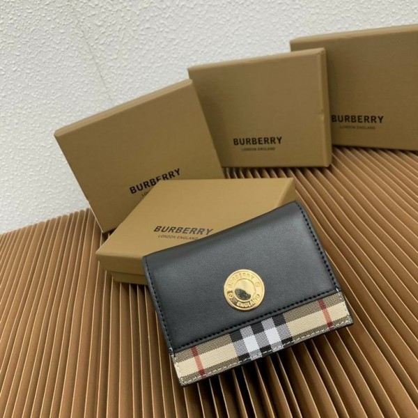 正規品 BURBERRY バーバリー 柄入り 高級レザーウォレット