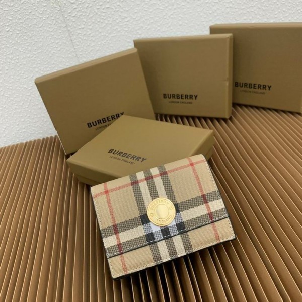 正規品 BURBERRY バーバリー 柄入り 高級レザーウォレット