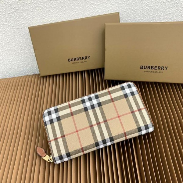 正規品 BURBERRY バーバリー 柄入り 高級レザーウォレット