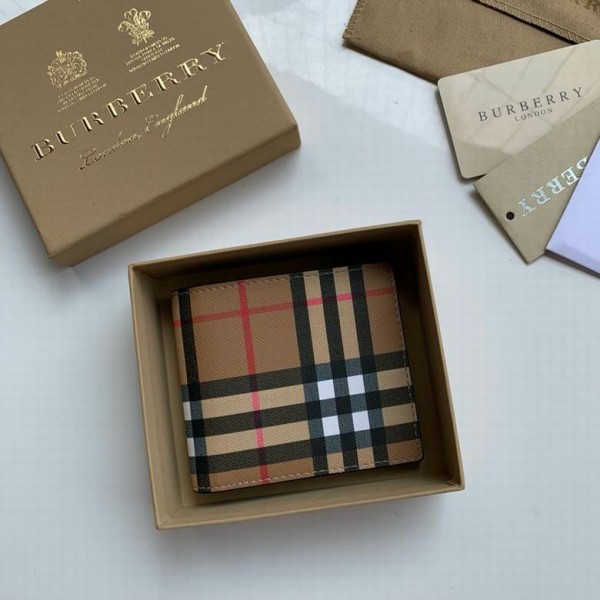 正規品 BURBERRY バーバリー 柄入り 高級レザーウォレット