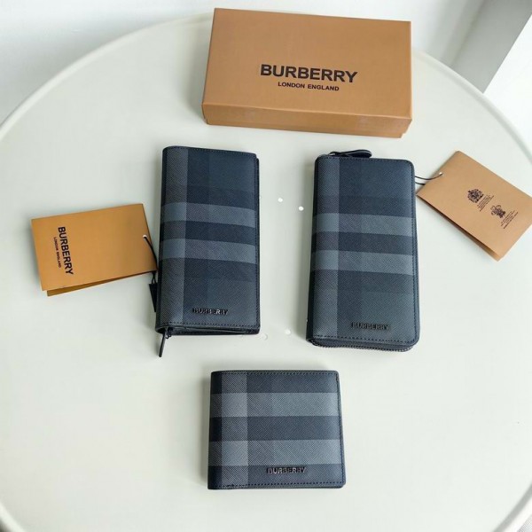 正規品 BURBERRY バーバリー 柄入り 高級レザーウォレット