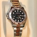 ROLEX ロレックス ヨットマスター シリーズ 自動機械式ムーブメント 日付表示 メンズ スイス ウォッチ 40mm ブラック ダイヤル オイスタースチール ケース オイスタースチール ストラップ