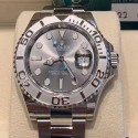 ROLEX ロレックス ヨットマスター シリーズ グレー ヨット自動機械式ムーブメント 100 メートル防水 日付表示 メンズ スイス ウォッチ 40mm グレー ダイヤル オイスター スチール ケース