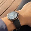 ROLEX ロレックス ヨットマスター シリーズ 自動機械式ムーブメント 日付表示 100 メートル防水 メンズ スイス ウォッチ 40mm ブラック ダイヤル 18K ローズゴールド ケース ラバーストラップ