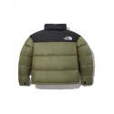 THE NORTH FACE 1996シリーズ エコヌプシジャケット 無地 カジュアル スポーツ スタンドカラー 防風 収納可能 ダウンジャケット 男女同型 抹茶グリーン