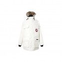 カナダグース Canada Goose エクスペディション シリーズ スキーシーズン エクスペディション シリーズ クラシック ロゴ 雪山 防寒 ファー襟 フード付き パーカー ミドル丈 長袖 防風防水 ウォーム ダウン ジャケット 男女同型 ノーススター ホワイト