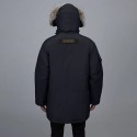 カナダグース Canada Goose エクスペディション シリーズ クラシック エクスペディション スタイル ファー襟 取り外し可能 ミドル丈 パーカー 防風 防水 暖かい ダウン ジャケット 冬 ネイビー ブルー