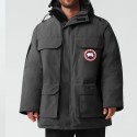 カナダグース Canada Goose エクスペディション シリーズ クラシック エクスペディション スタイル ファー襟 取り外し可能 ミドル丈 パーカー 防風 防水 暖かい ダウン ジャケット 冬 ネイビー ブルー