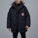 カナダグース Canada Goose エクスペディション シリーズ クラシック エクスペディション スタイル ファー襟 取り外し可能 ミドル丈 パーカー 防風 防水 暖かい ダウン ジャケット 冬 ネイビー ブルー