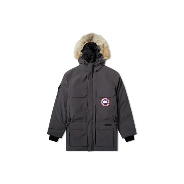 カナダグース Canada Goose エクスペディション パーカー スキー シーズン クラシック エクスペディション ソリッド カラー 防寒 フード付き パーカー ダウン ジャケット 冬 ユニセックス グラファイト