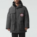 カナダグース Canada Goose エクスペディション パーカー スキー シーズン クラシック エクスペディション ソリッド カラー 防寒 フード付き パーカー ダウン ジャケット 冬 ユニセックス グラファイト