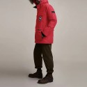 Canada Goose カナダグース フュージョンフィット エクスペディション エクスペディションスタイル ファー衿取り外し可能 ミドル丈パーカー ダウンジャケット 冬 レッド